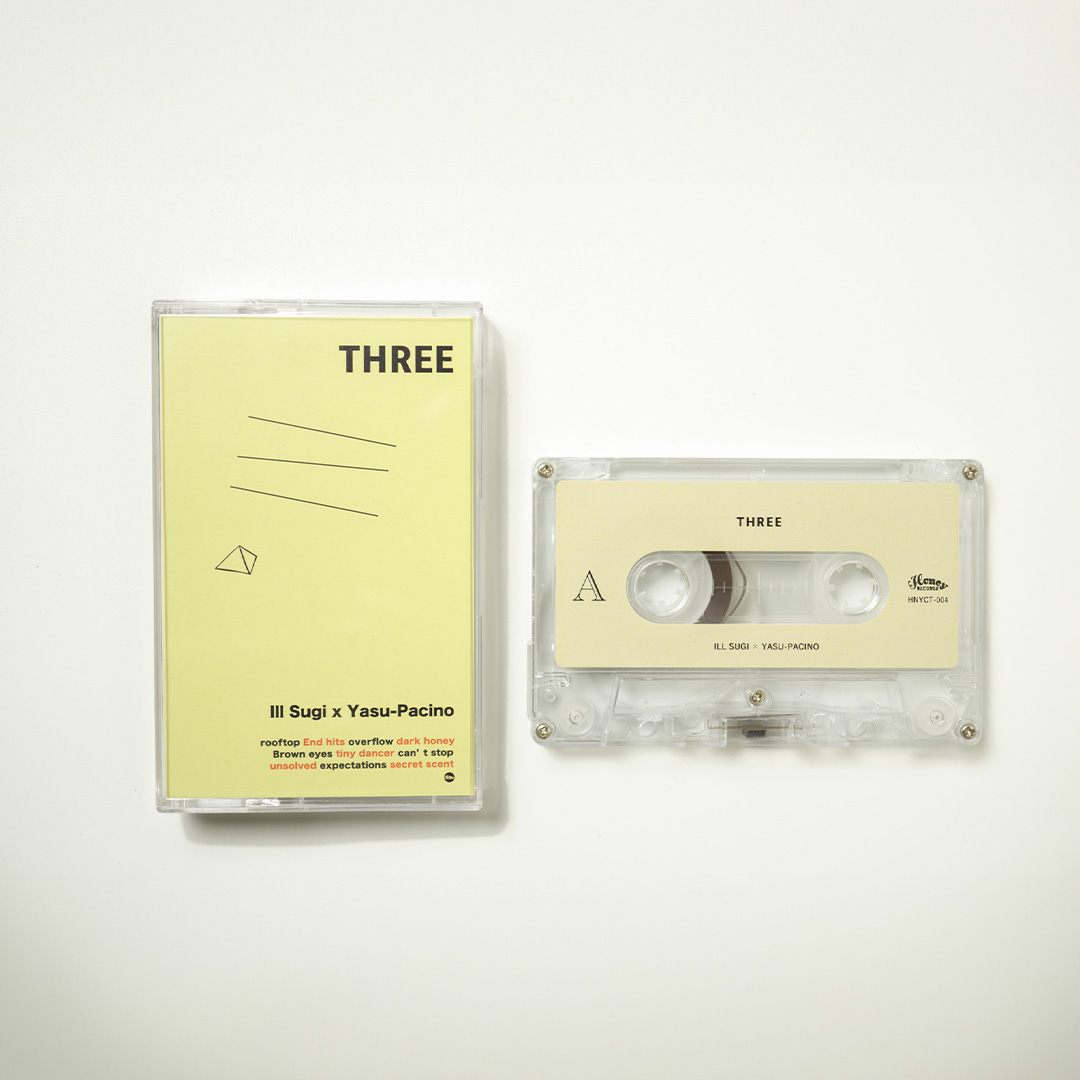 本日発売『Illsugi x Yasu-Pacino/THREE』cassette tape