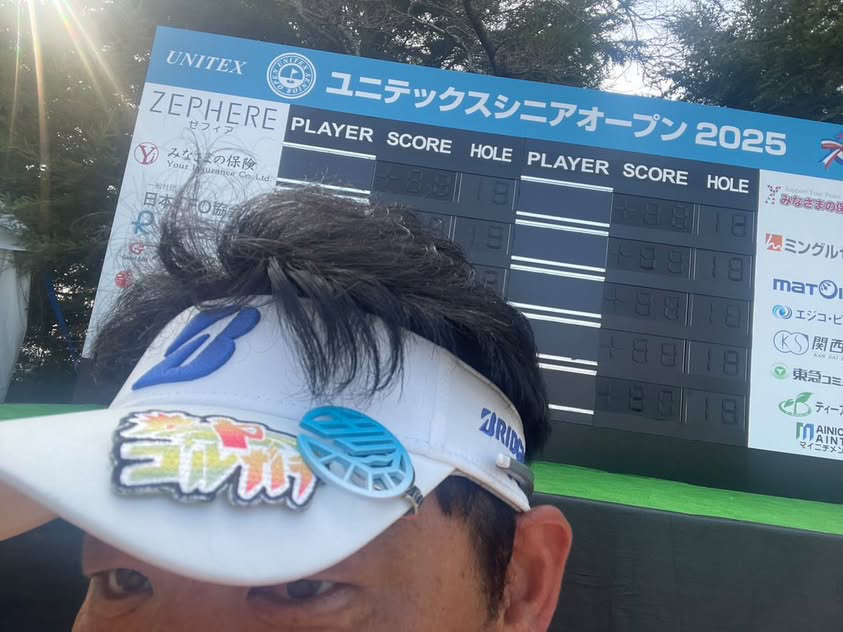プロゴルファーの前田絋成プロ。ターフプロジェクトを使用して頂いております。