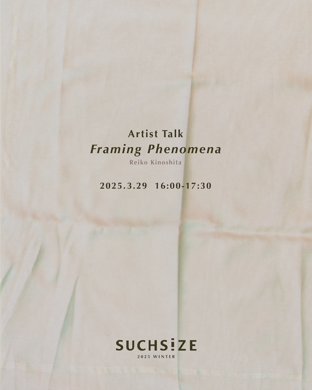 Artist Talk『Framing Phenomena 〜出来事を捉えること〜』