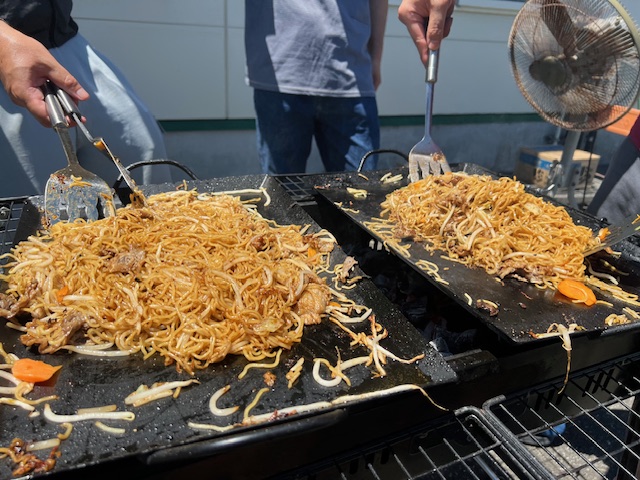 開所日にBBQ第一弾!!!