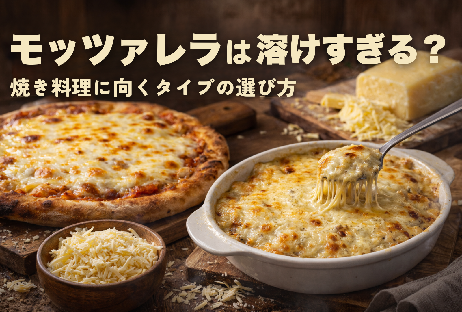 モッツァレラは溶けすぎる？焼き料理に向くタイプの選び方