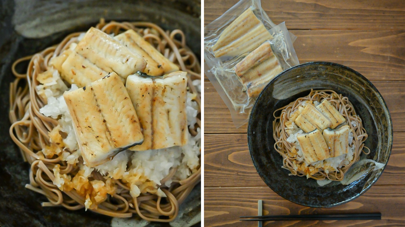 【レシピ】香ばしいうなぎとのハーモニー♫ うなぎのおろし蕎麦（おおさきうなぎ）
