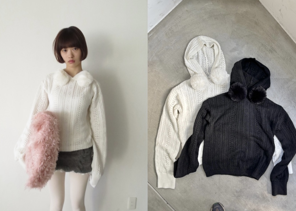 hooded knit tops🍰🍰25%SALE🍰🍰