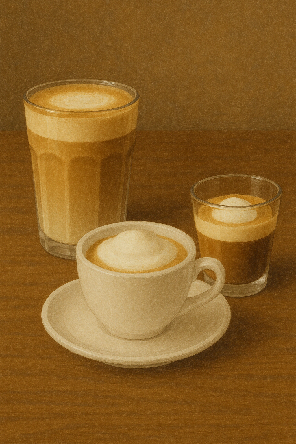 ミルクとコーヒーの相性:ラテ・カプチーノ・マキアートの違い