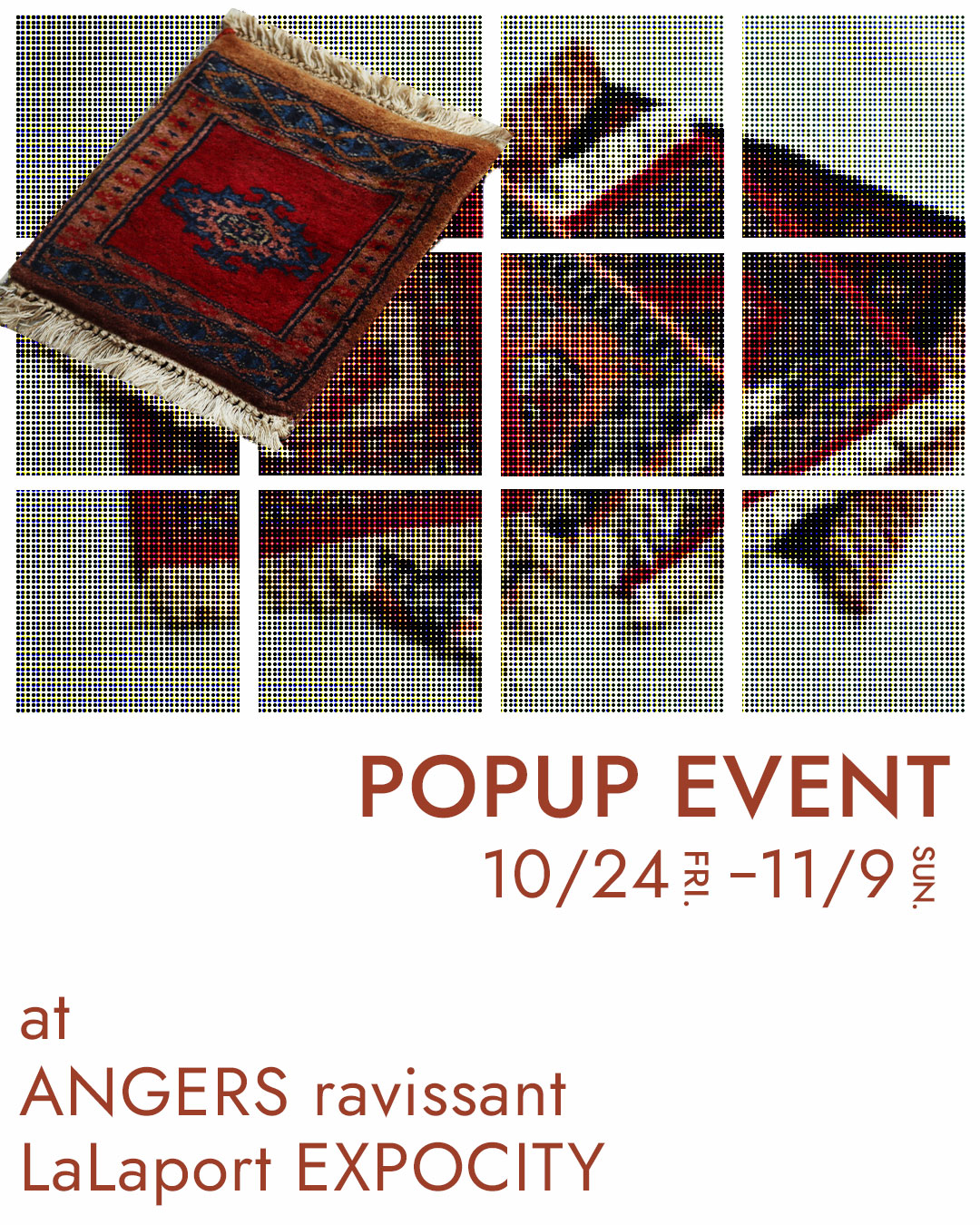 アンジェEXPOCITY店にてPOPUP開催中です。