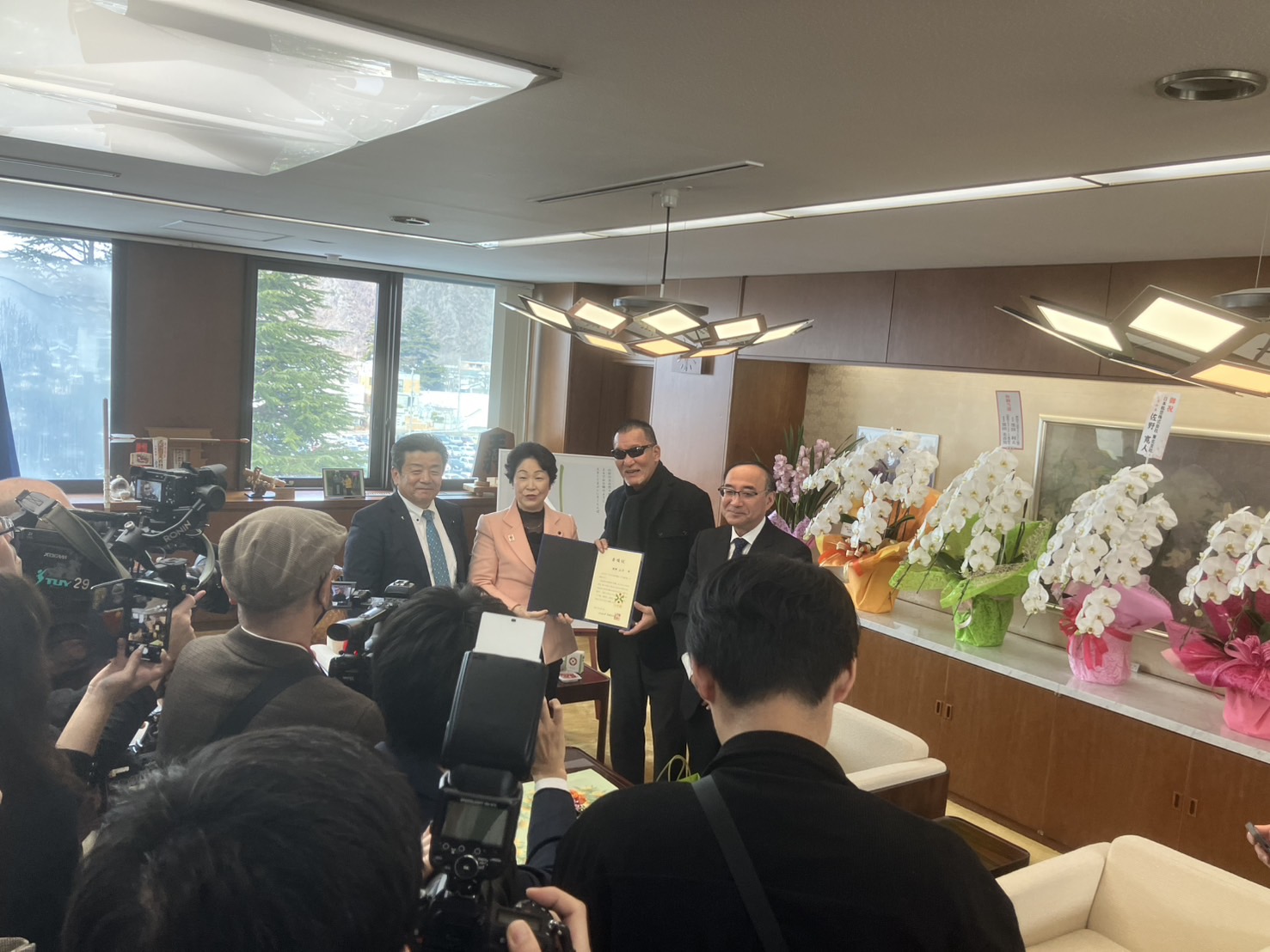 蝶野正洋が山形県の『やまがた特命観光・つや姫大使』に就任いたしました