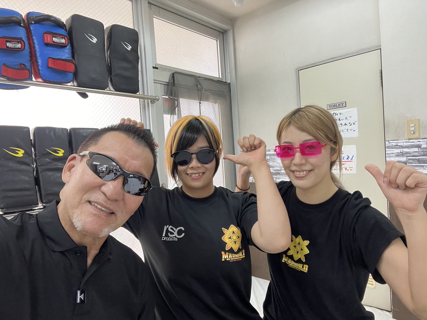 蝶野正洋が「マリーゴールド」桜井麻衣にSTFを伝授