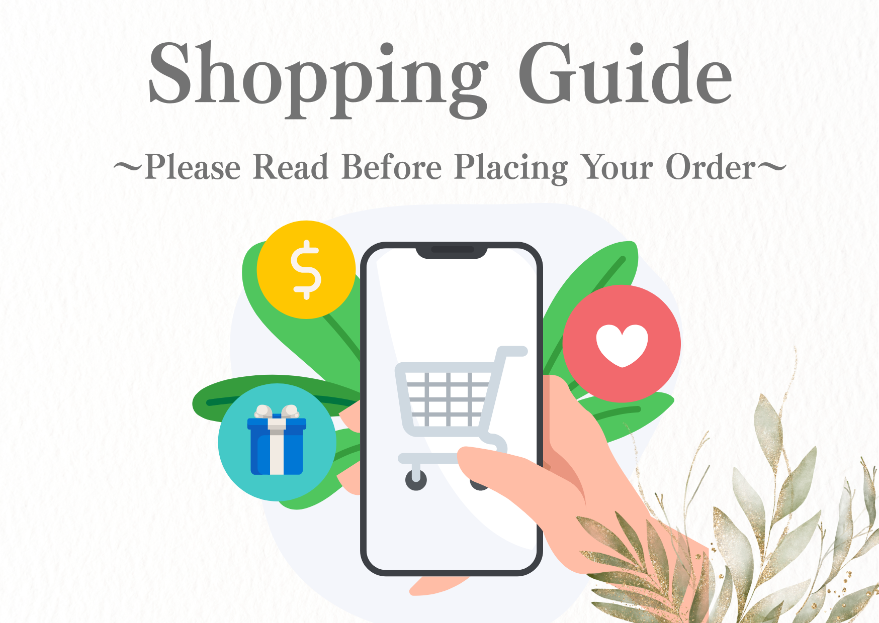 [For Customers in Japan] Info Before Purchase