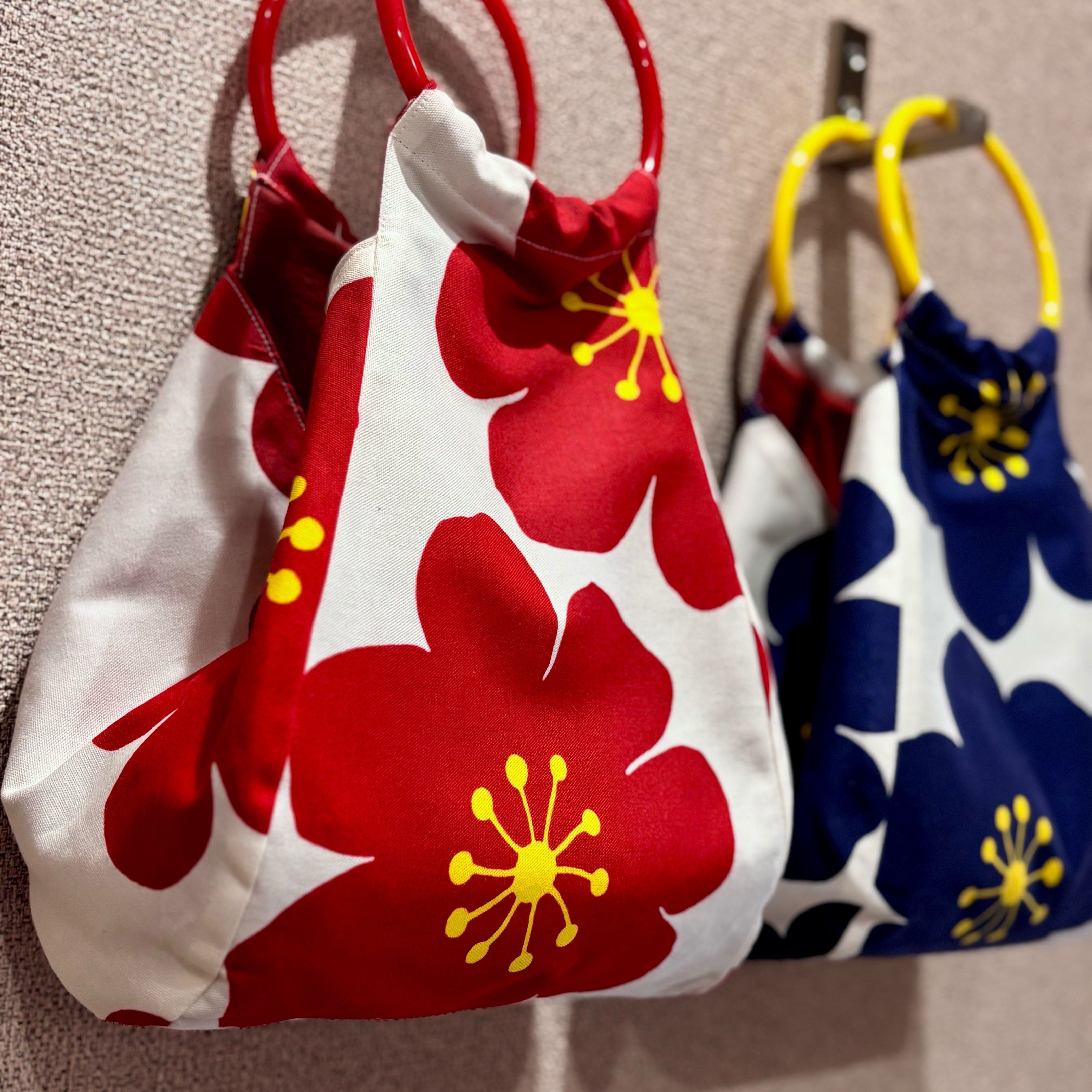 綿オックス③を使ってバッグを作ってみました