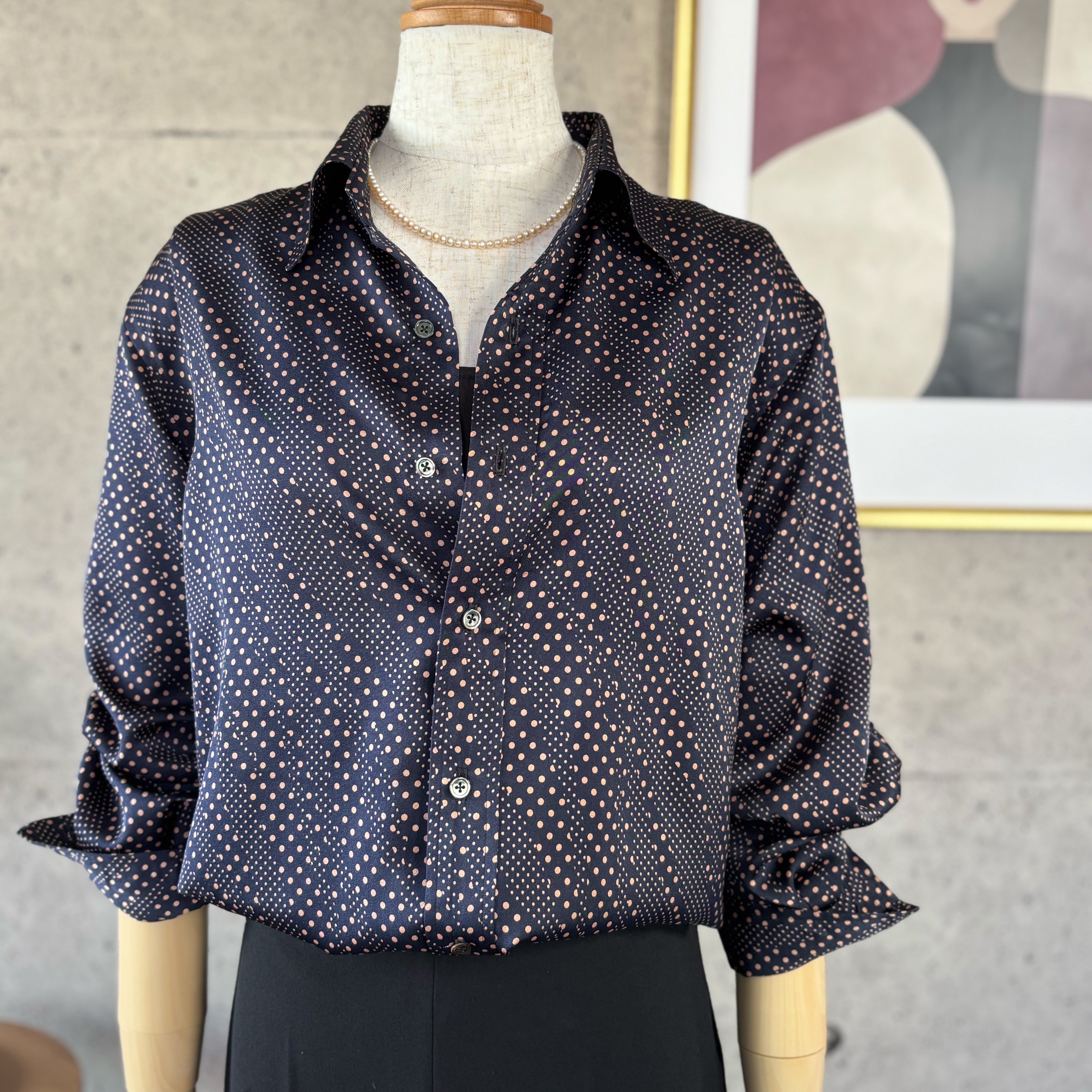 シルデューサテン⑤を使ってシャツを作ってみました