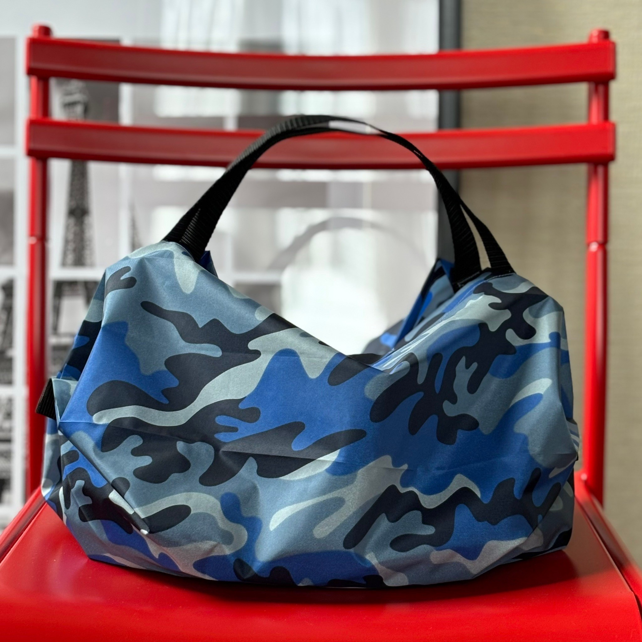 撥水ナイロンタフタを使って折りたたみエコバッグを作ってみました