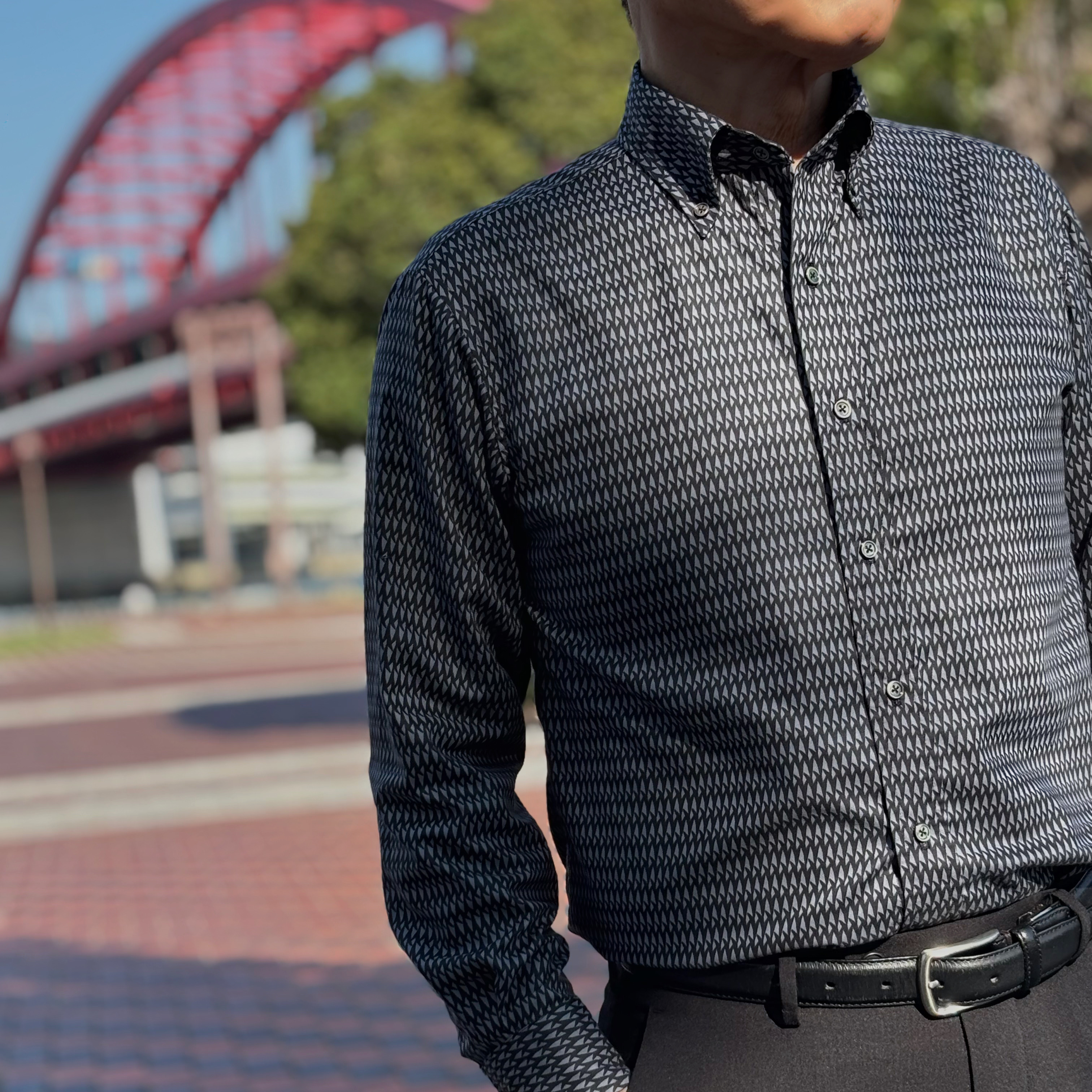 25マイクロスパンを使ってメンズシャツを作ってみました