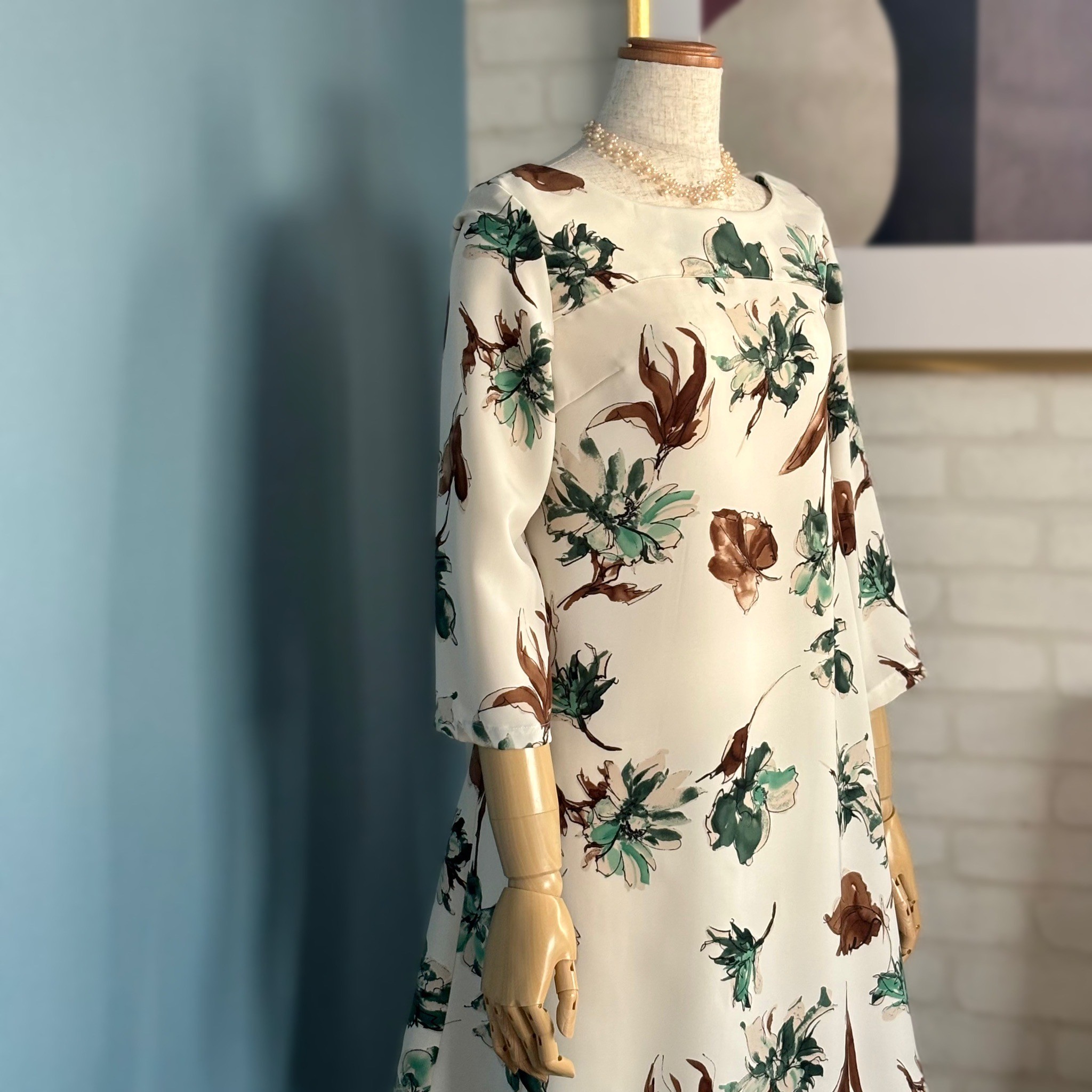 ツイストストレッチ【花柄】を使ってチュニックを作ってみました