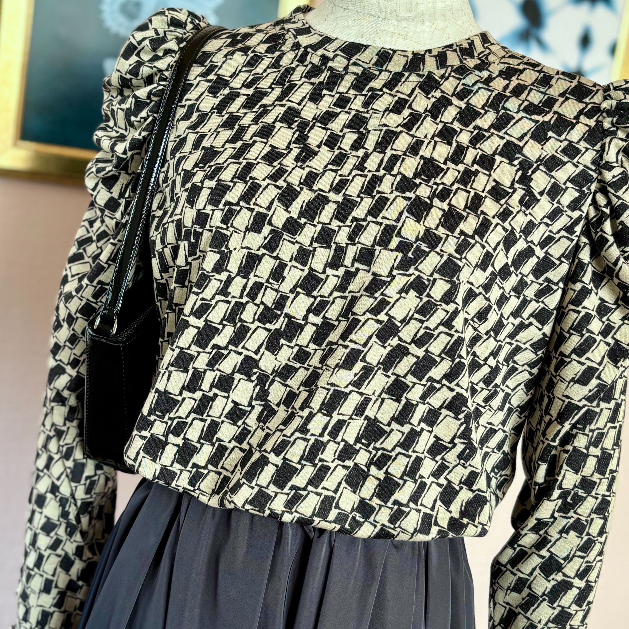 ウール混スムースニット①を使ってTシャツを作ってみました