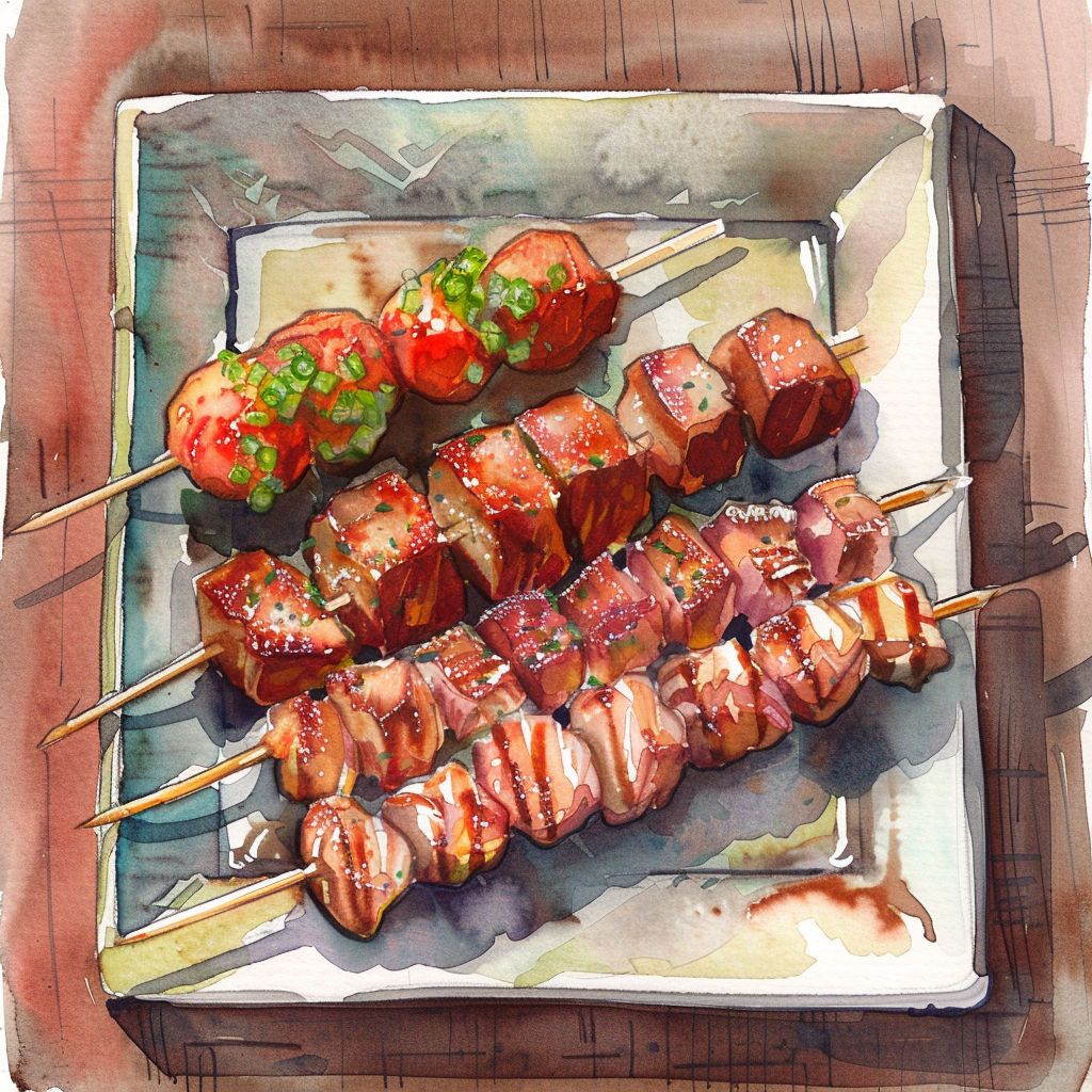 夕立と焼き鳥