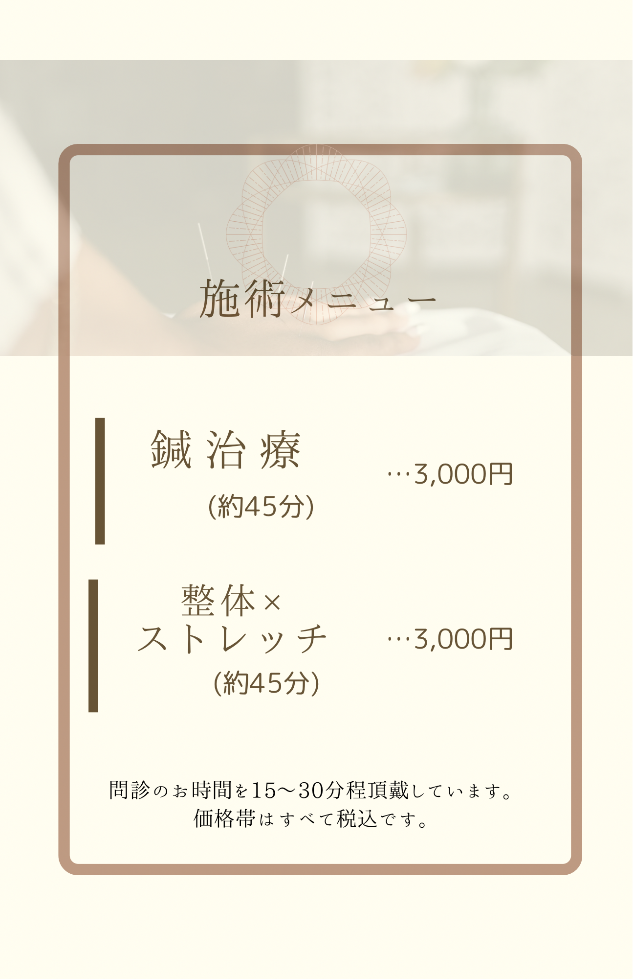 施術メニュー