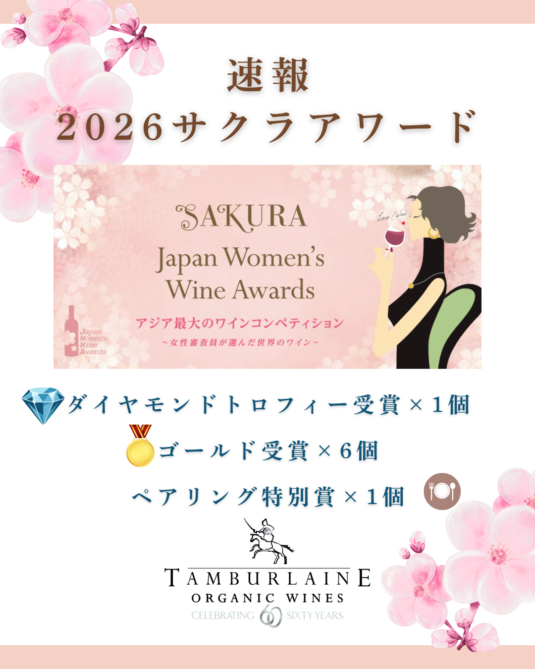 🌸【速報】2026 サクラアワード受賞