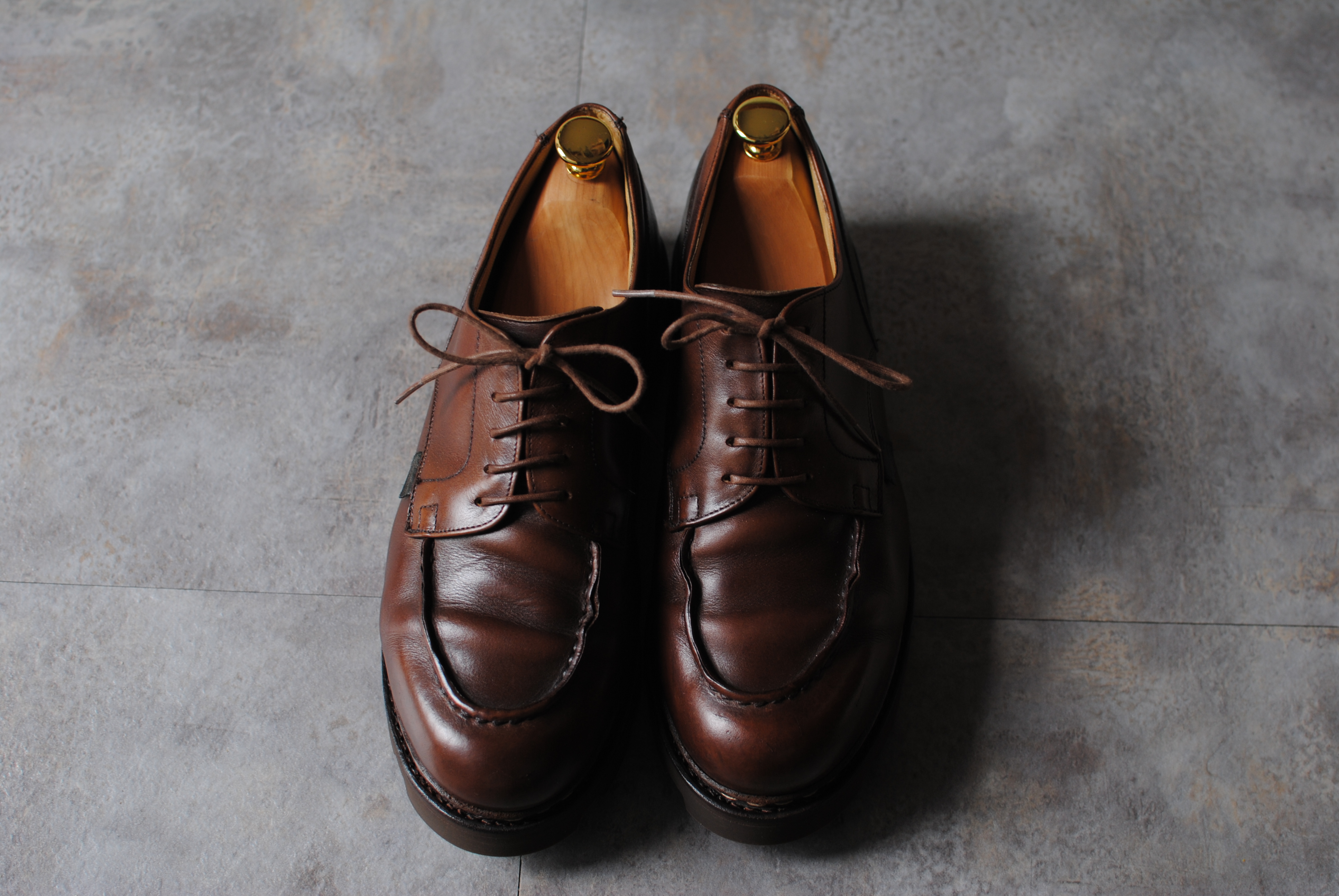 パラブーツのシャンボードをオールソール。