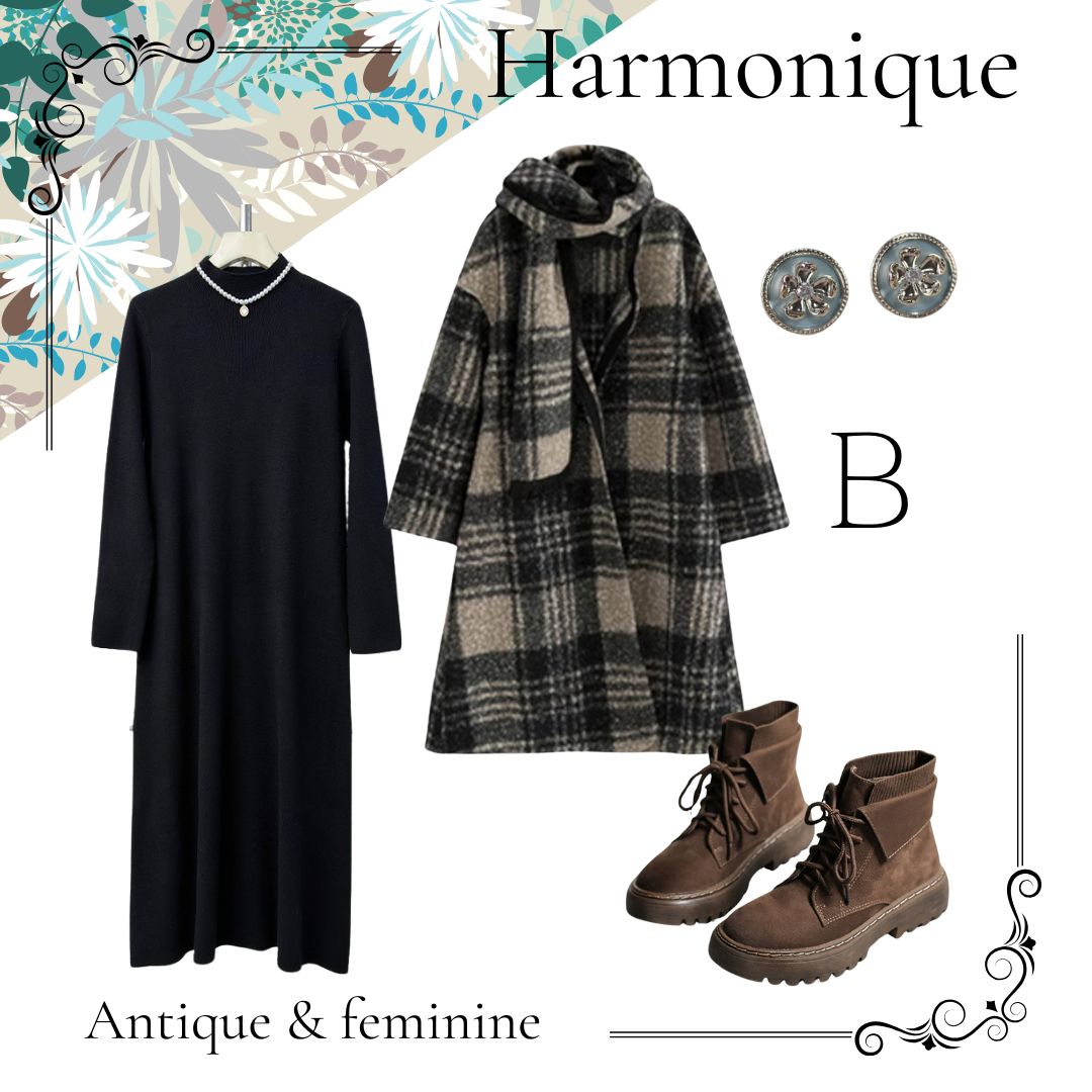 【年末年始のお出かけに！心が華やぐコーデ集②】Style：B