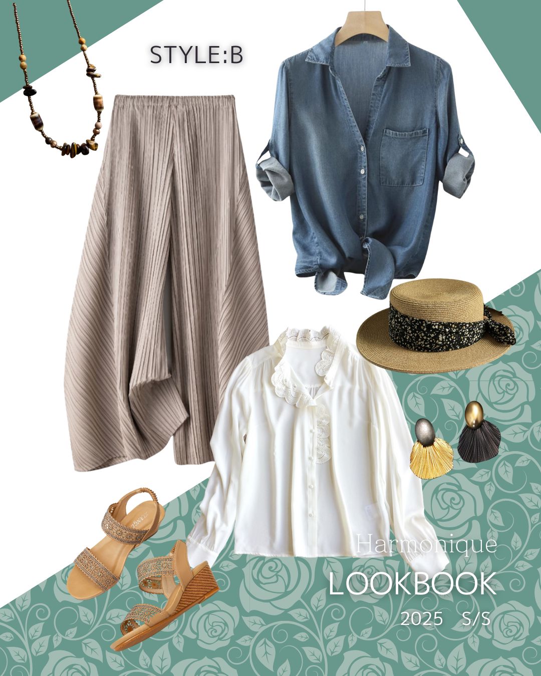 【春夏パンツコーデ集②】Style：B