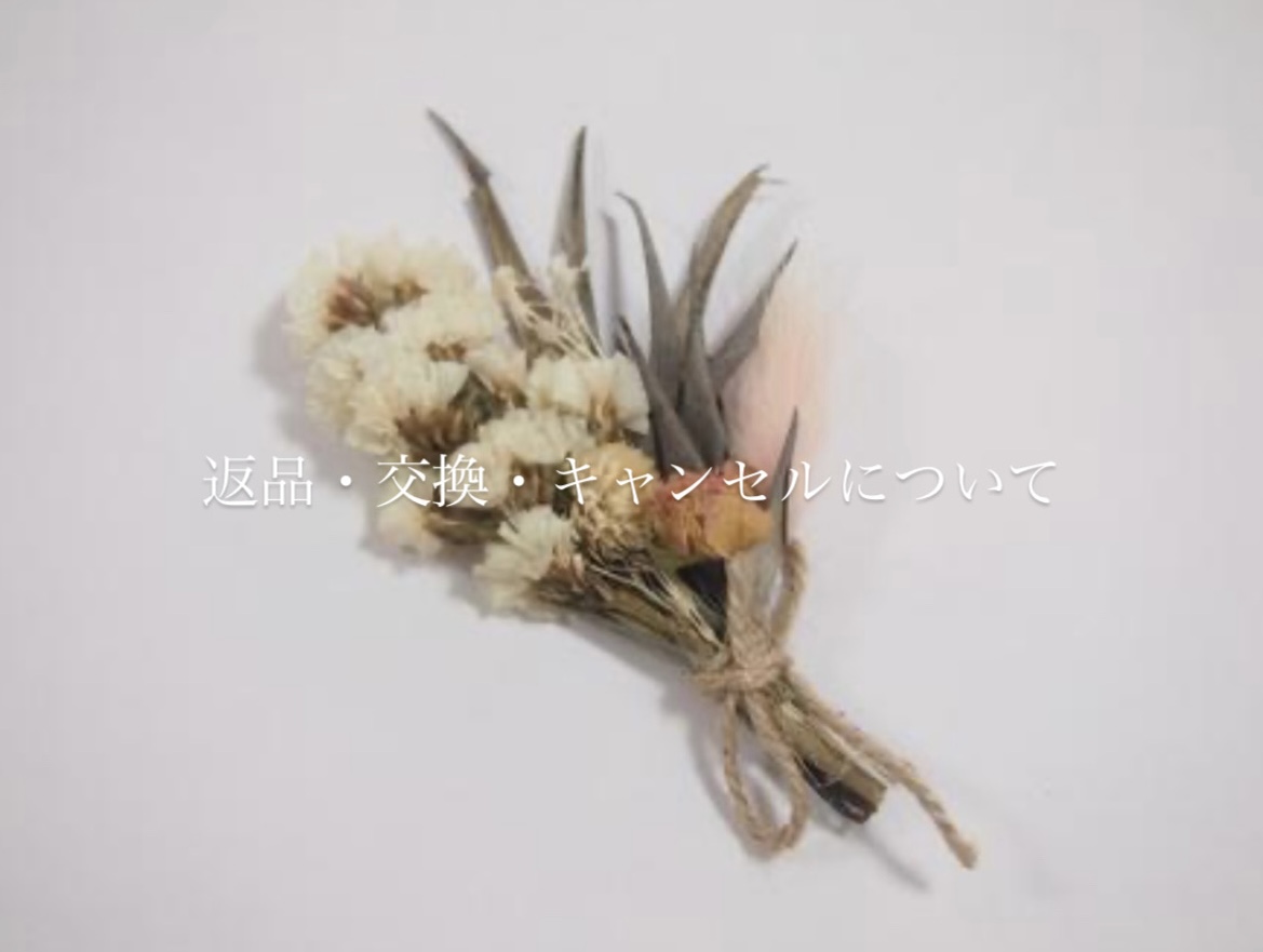 返品・交換・キャンセルについて