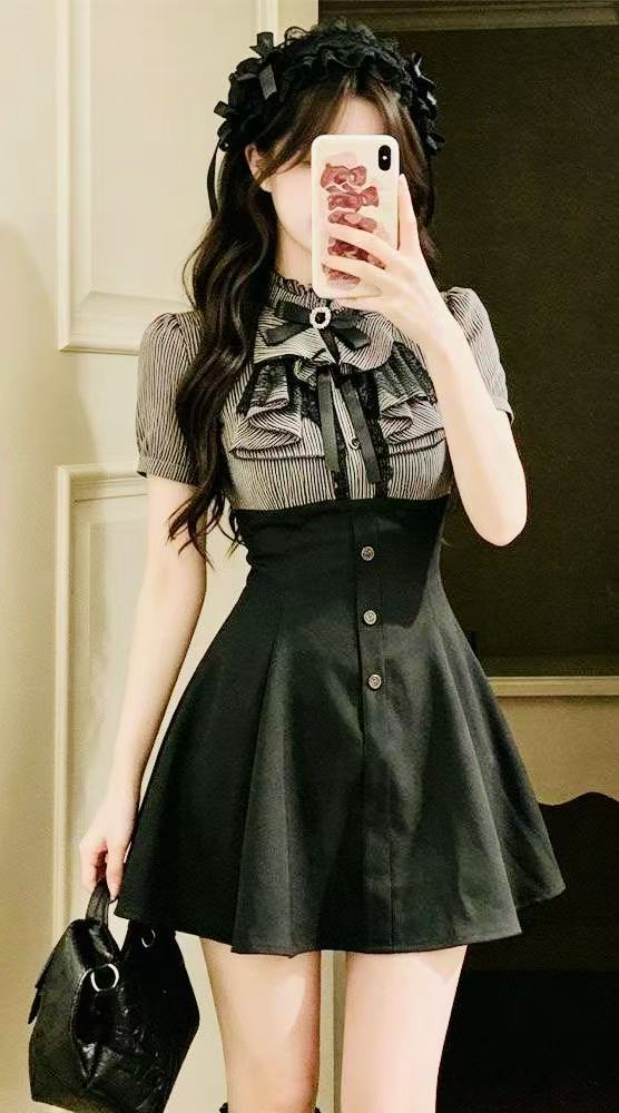 可愛すぎる…🖤🥀病みかわ好きさんに刺さるゴシック令嬢ワンピ🖤⛓️