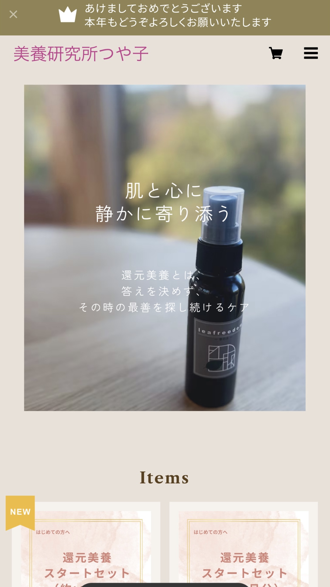 オンラインショップを、少し整えました。