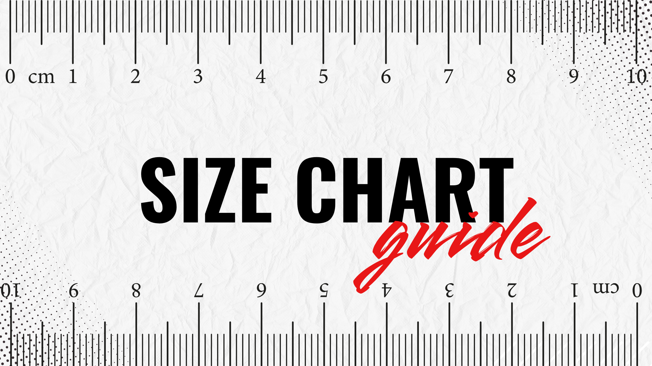 【SIZE GUIDE】サイズの見方と確認方法について