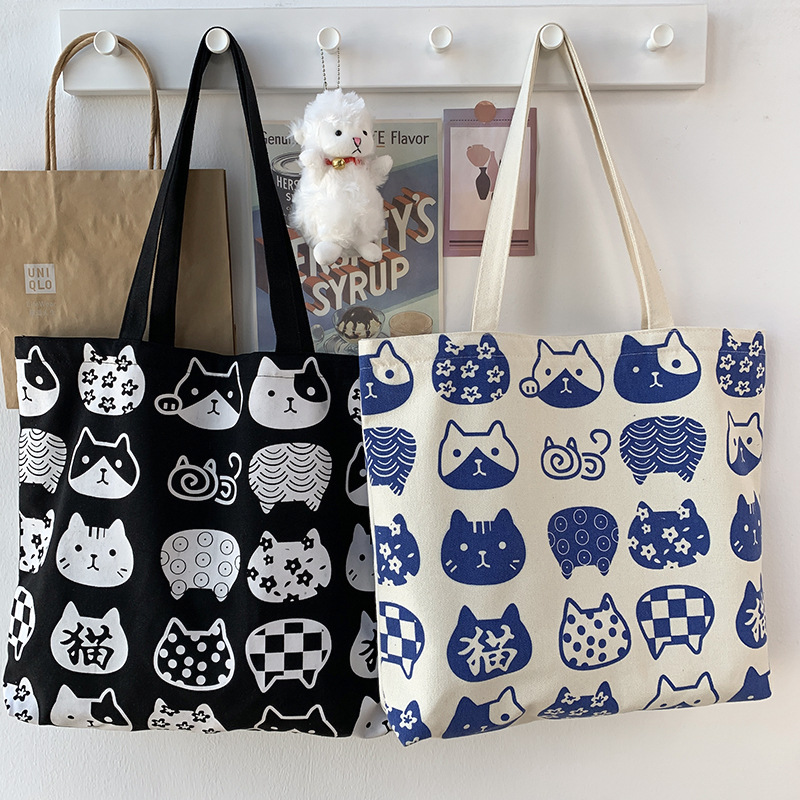 【新入荷】 ねこモチーフのトートバッグ