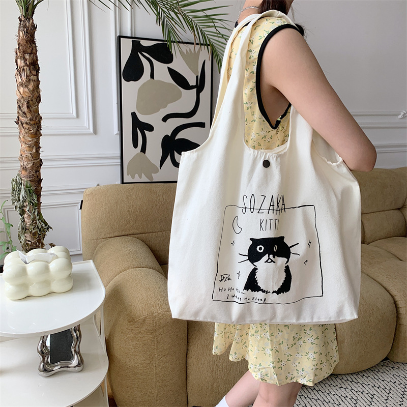 【新入荷】 ねこモチーフのトートバッグ