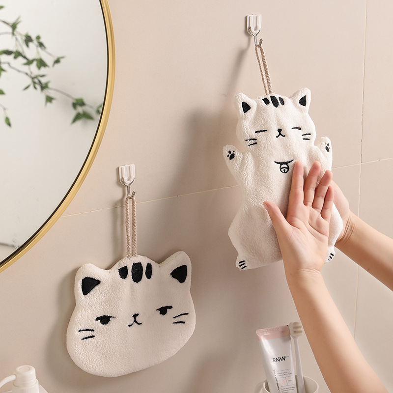 【新入荷】 ねこモチーフの手拭きタオル　-悟りネコ-
