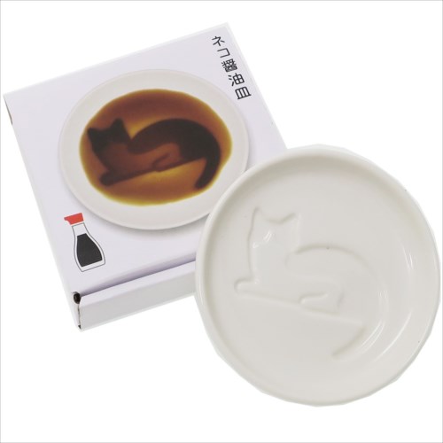 【新入荷】 ねこモチーフの醤油皿　-まつネコ-