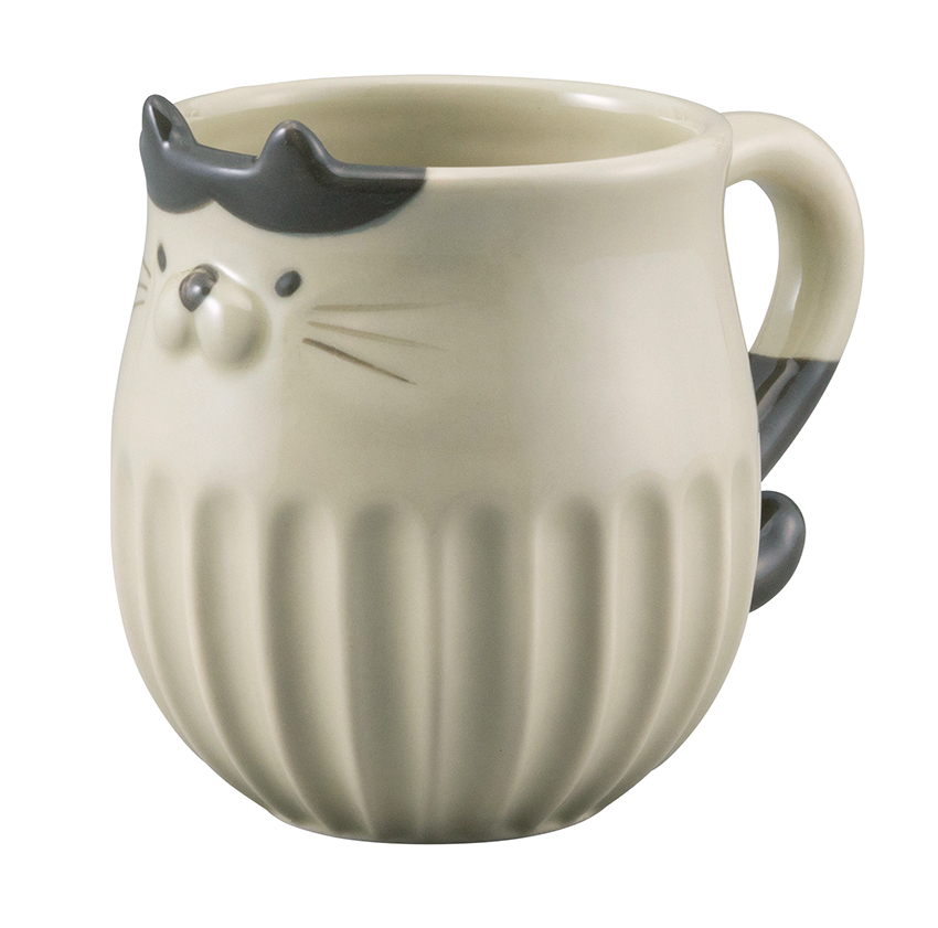 【新入荷】 ねこモチーフのマグカップ　-しのぎの猫-