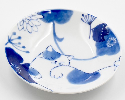 【新入荷】 ねこモチーフのお皿　-のほほん猫-