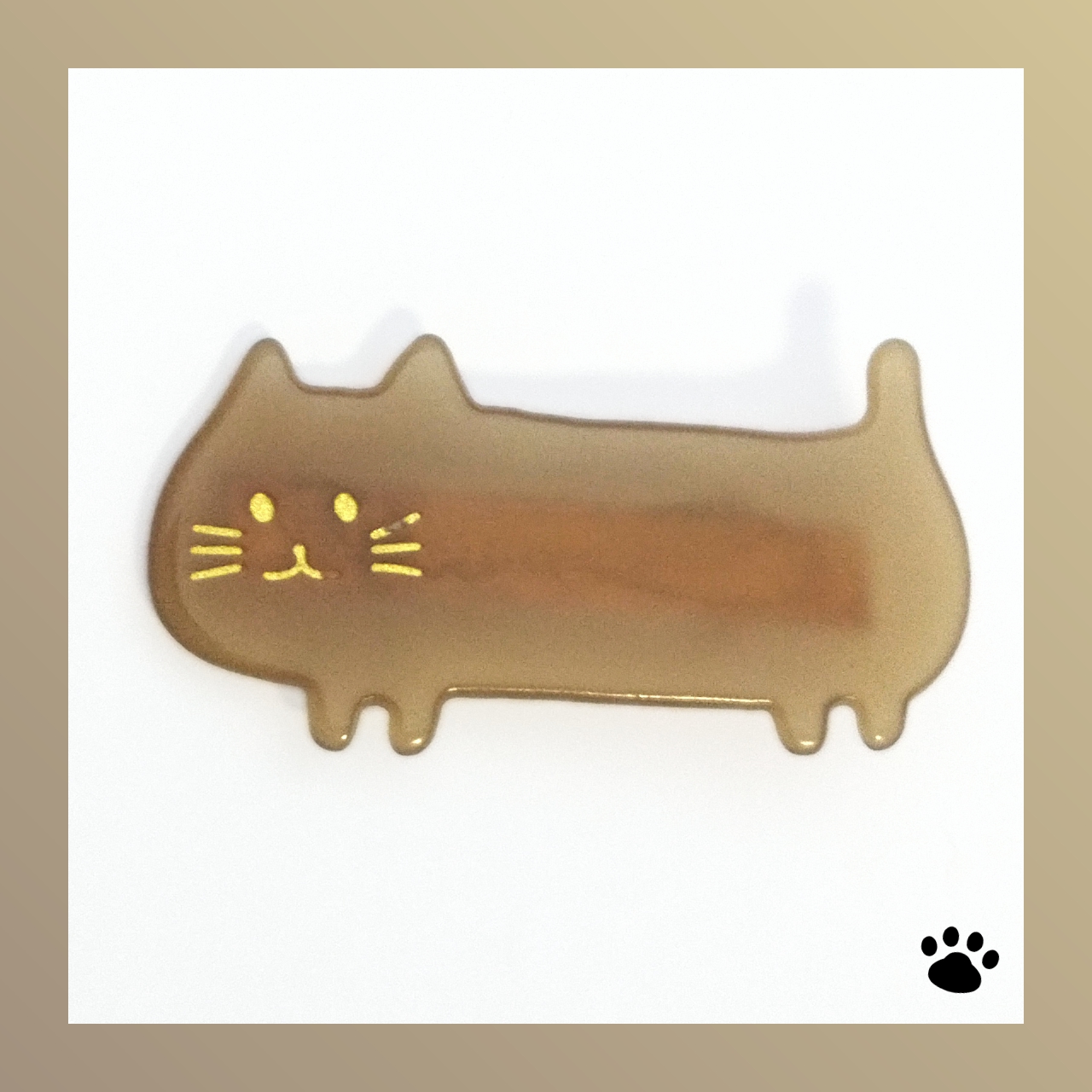 【新入荷】 ねこモチーフのヘアクリップ　-短足ネコ-