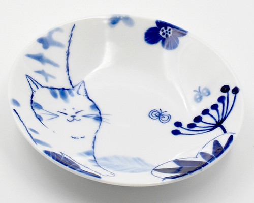 【新入荷】 ねこモチーフのお皿　-ご機嫌ネコ-