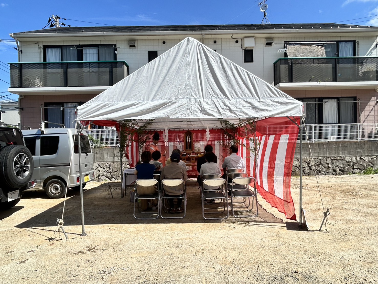 府中町の家　地鎮祭を取り行いました