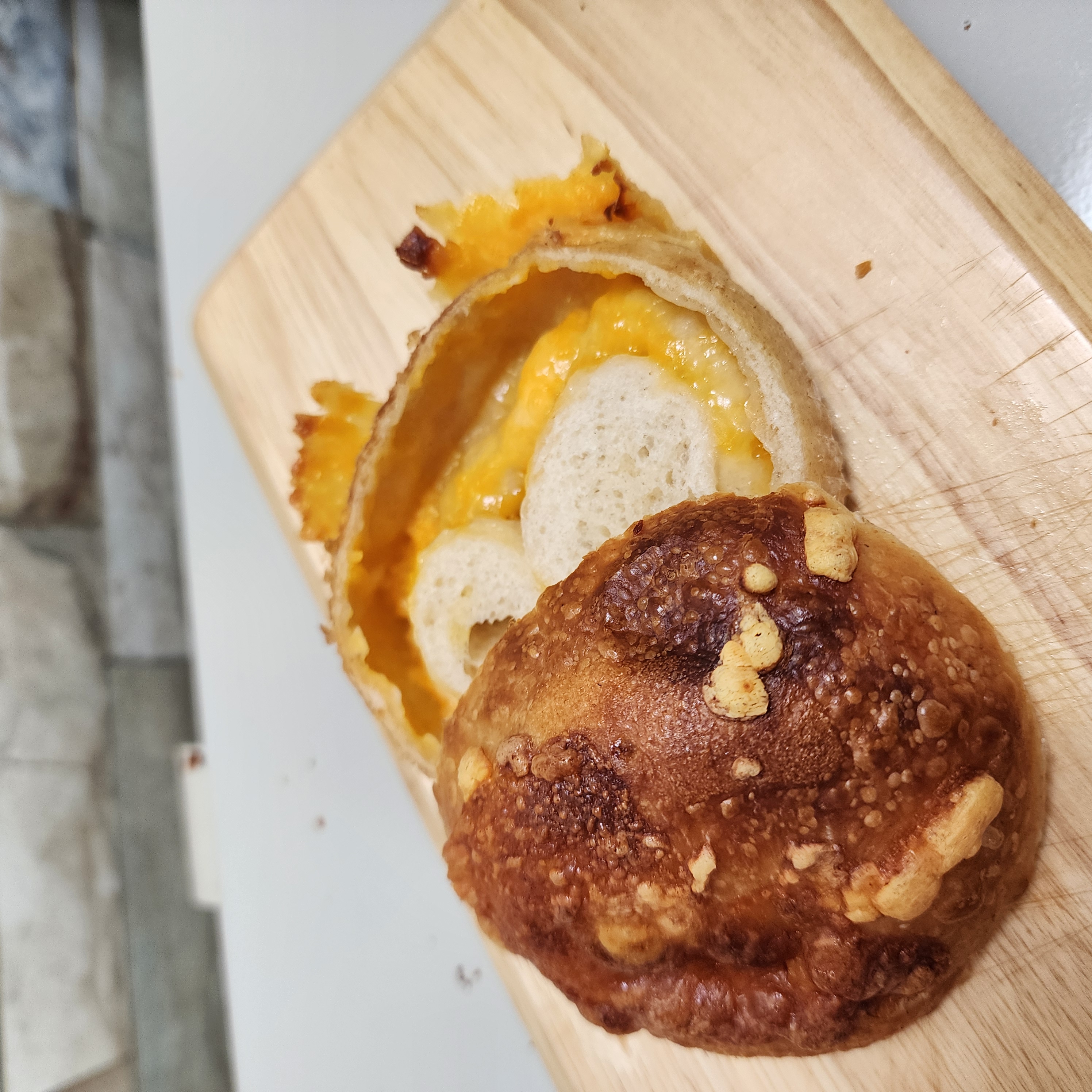 超！オススメ！チーズたっぷり♪のチーズベーグル