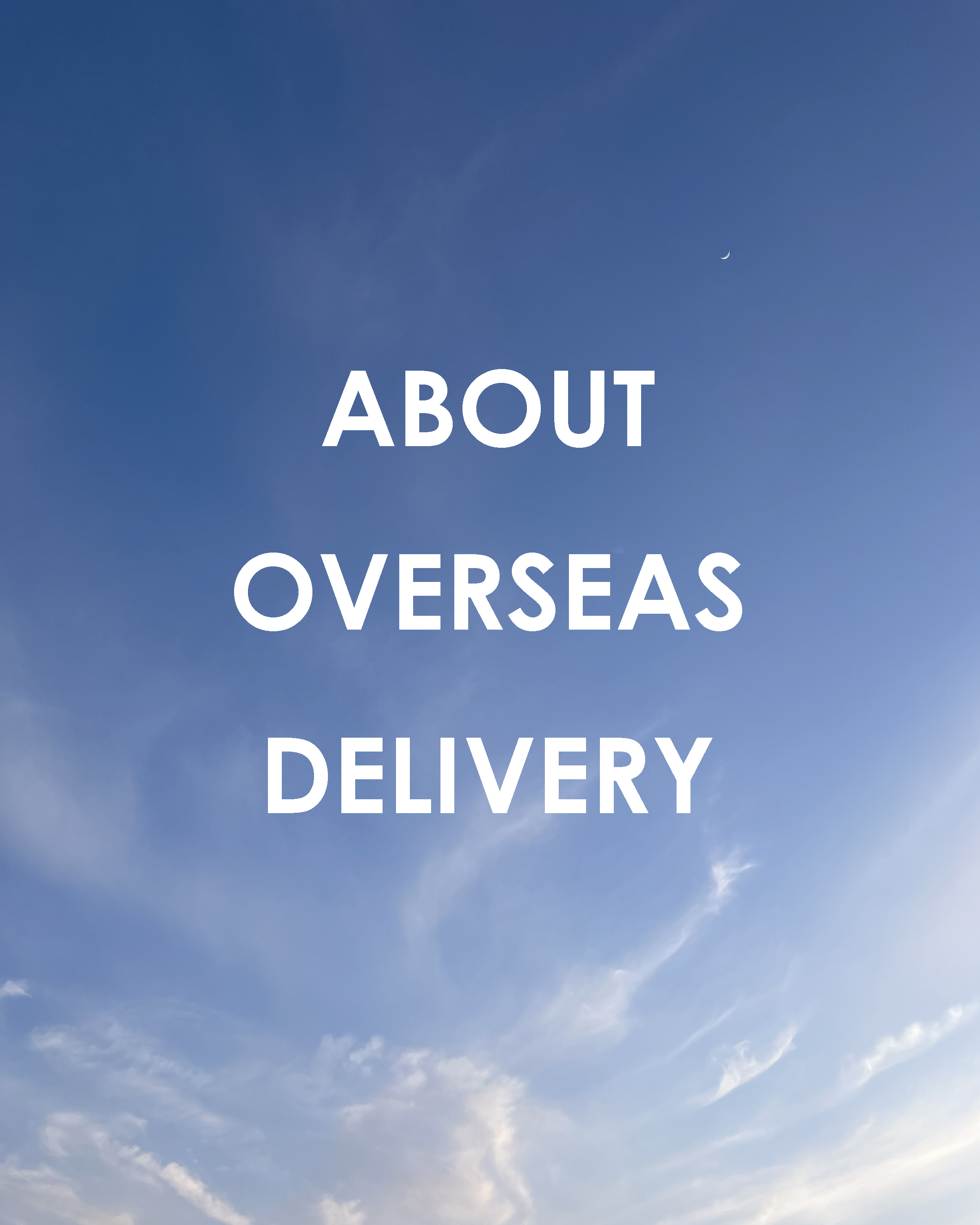 For international customers