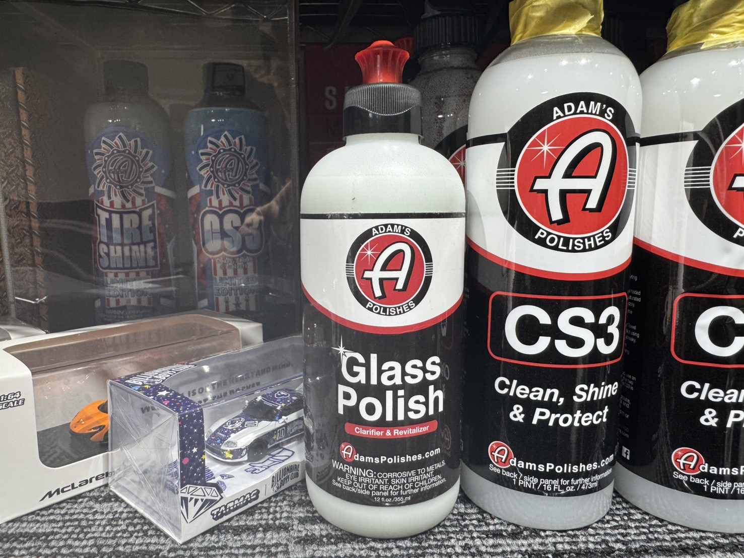 ガラス、クロームの水垢にはガラスポリッシュ !