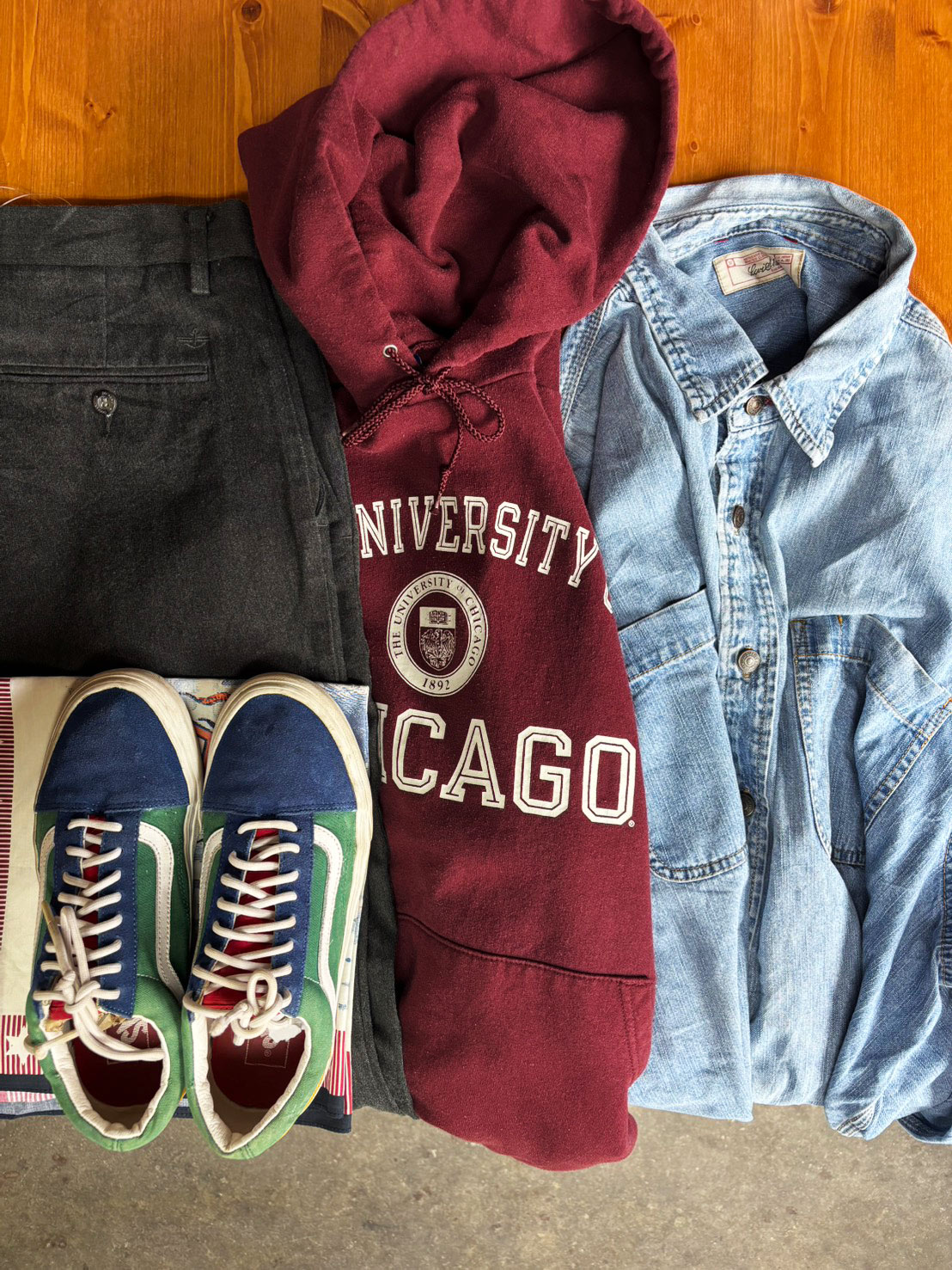 野暮ったさを楽しむアメカジスタイル