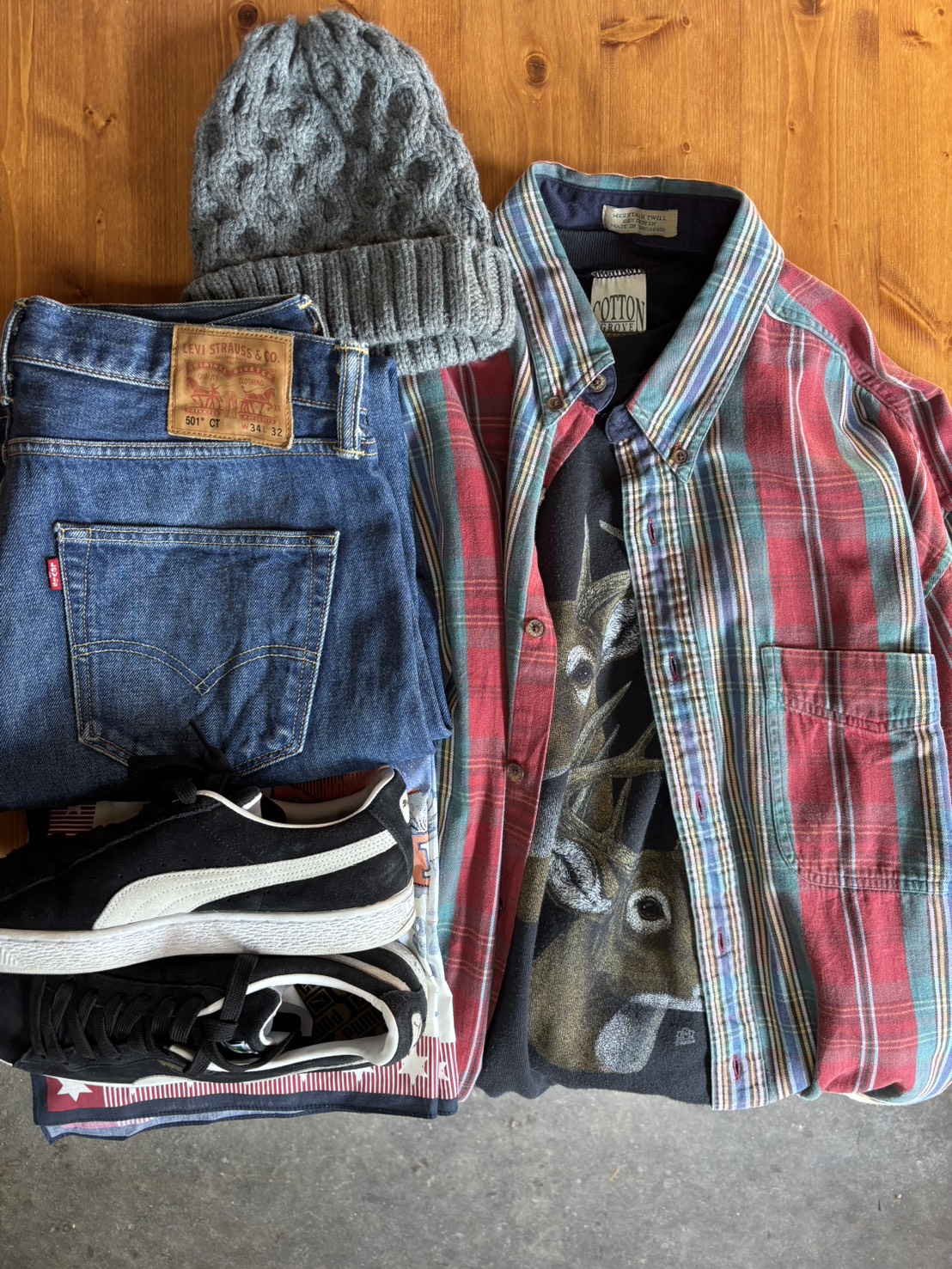 鹿！鹿！長袖スウェット！！古着でしか出会えないナイスグラフィックにぞっこん！