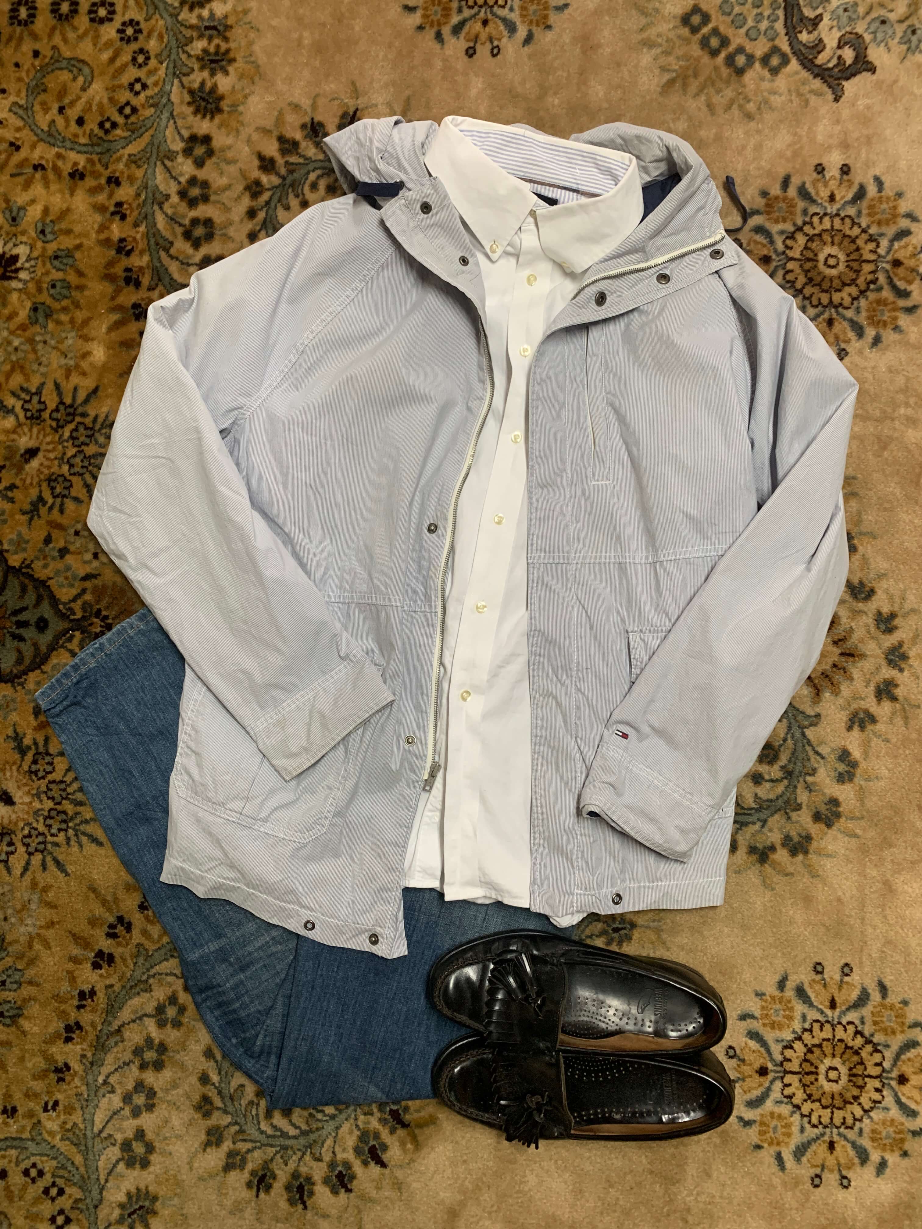 トミーヒルフィガーのシャンブレーパーカー!おすすめです_(:3 」∠)_