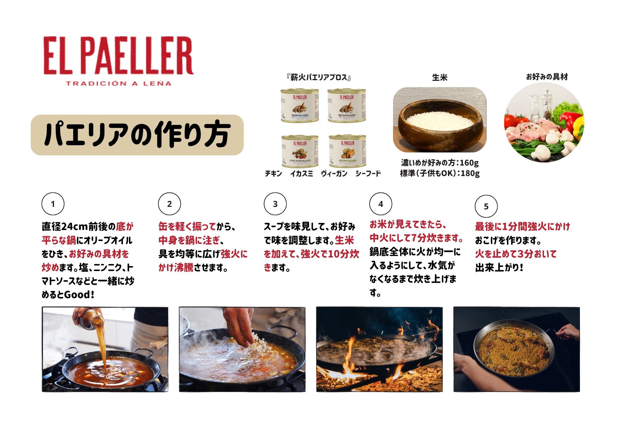 薪火パエリアの作り方　～パエリアスープの使い方～