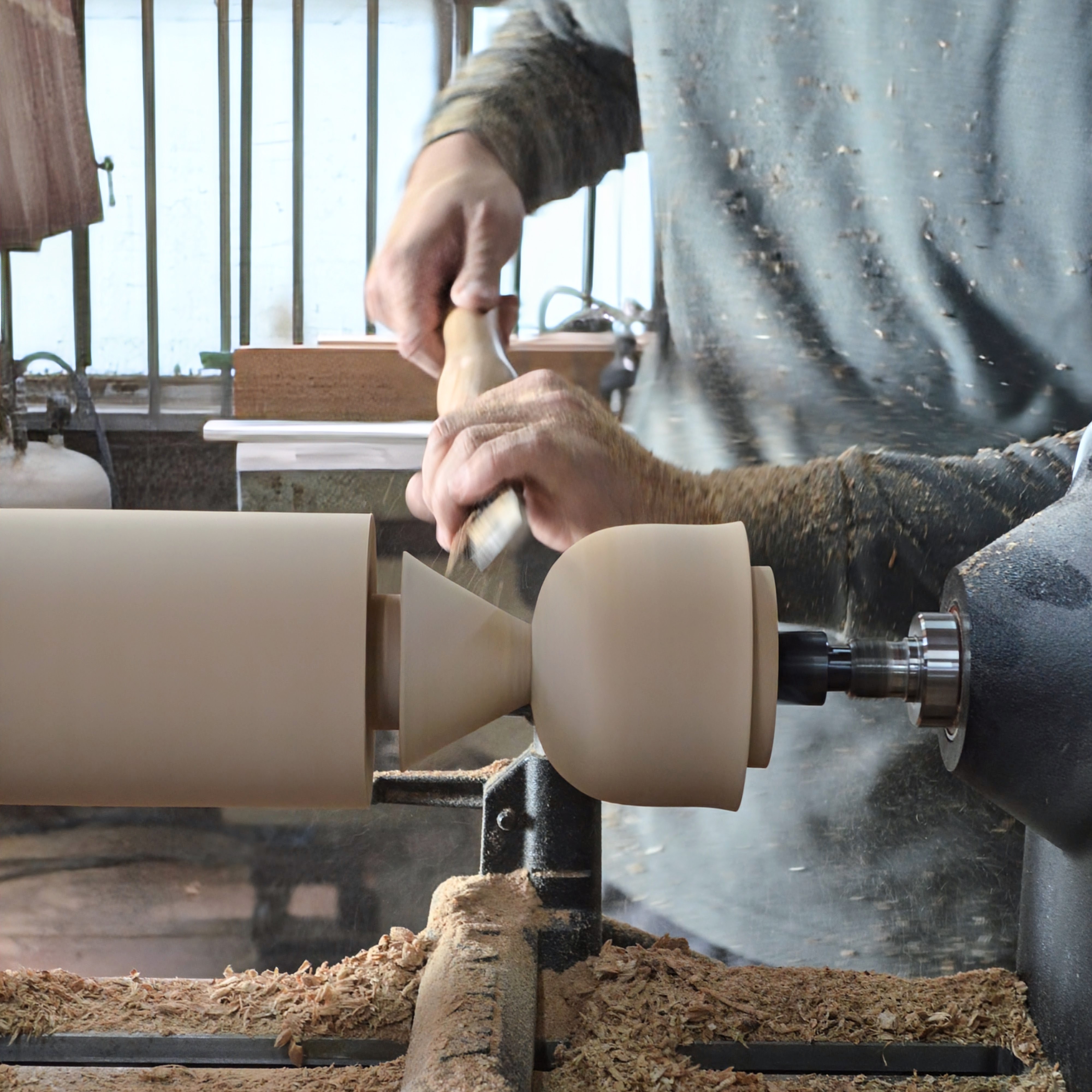 松澤諒個展"COLORS"に先駆けて、作品を制作されている工房に伺いました。