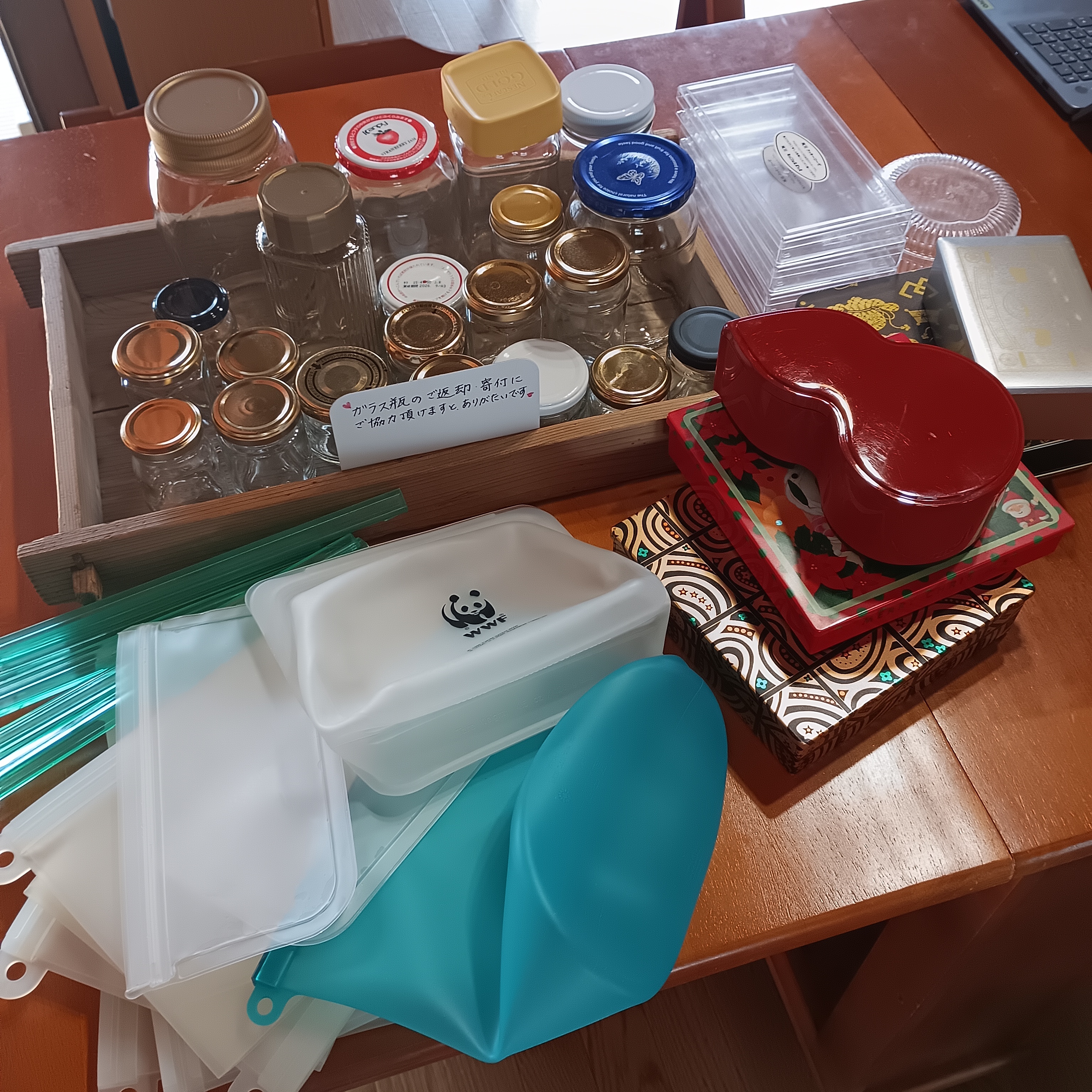 店舗の貸し出し容器の種類を増やしました！