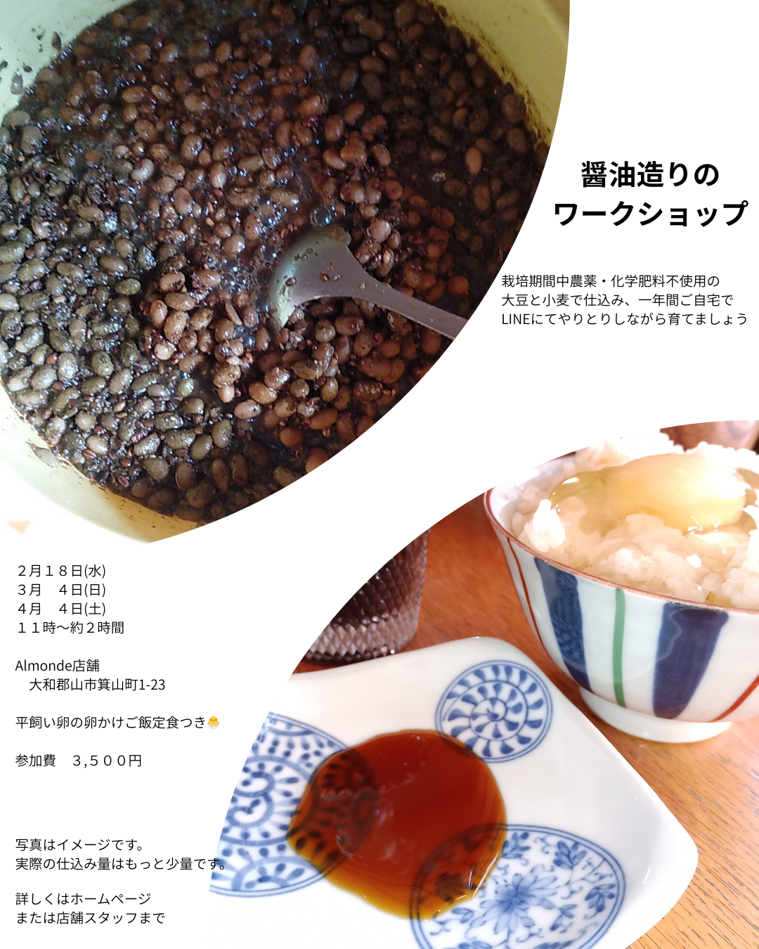 醤油造りのワークショップ開催します！