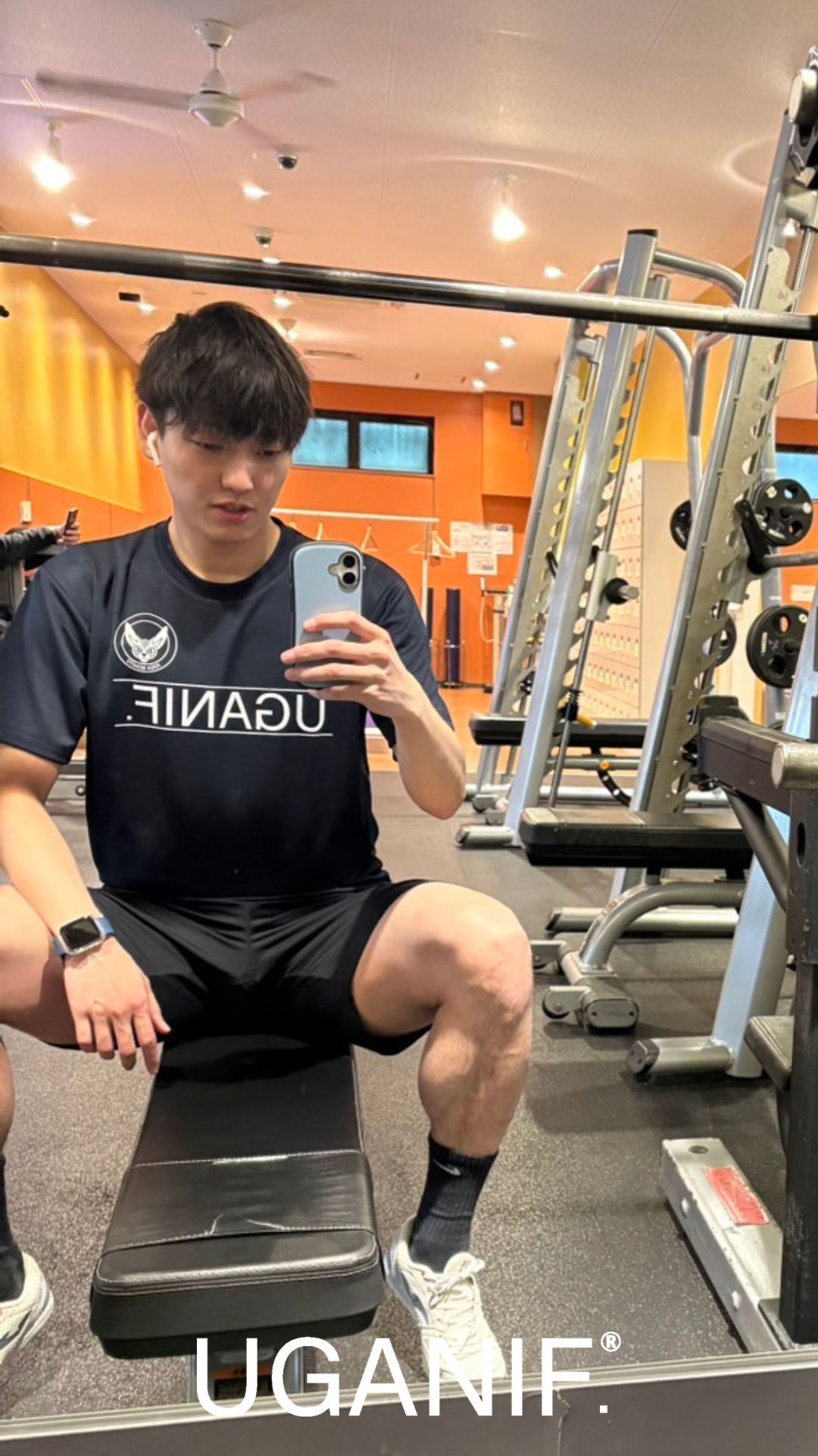 小幡選手 UGANIFを着用した自主トレシーン Instagramアップ！