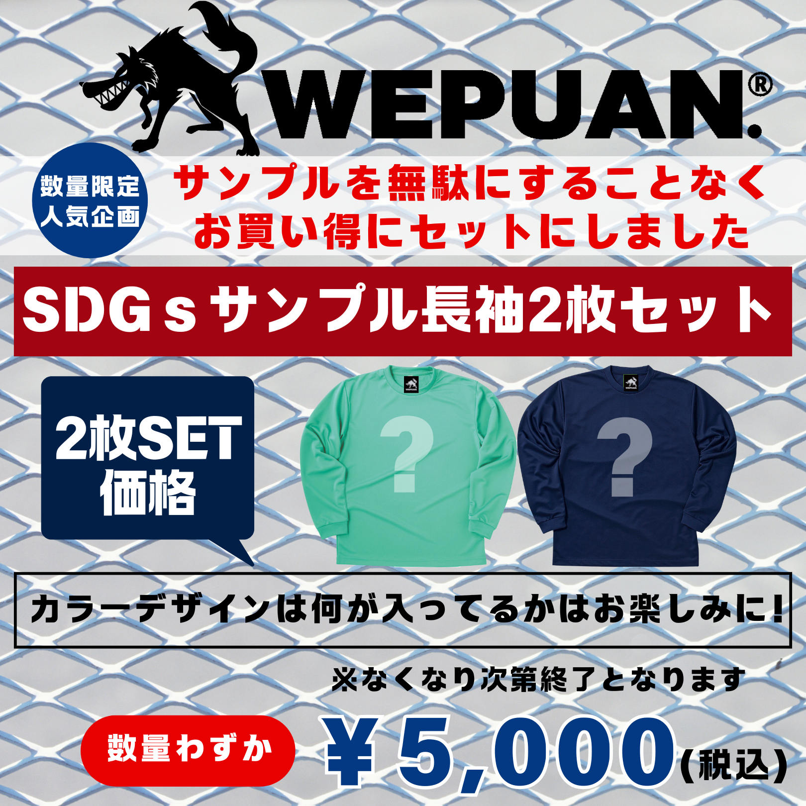 大好評企画SDGsWEPUANサンプル2枚セット！