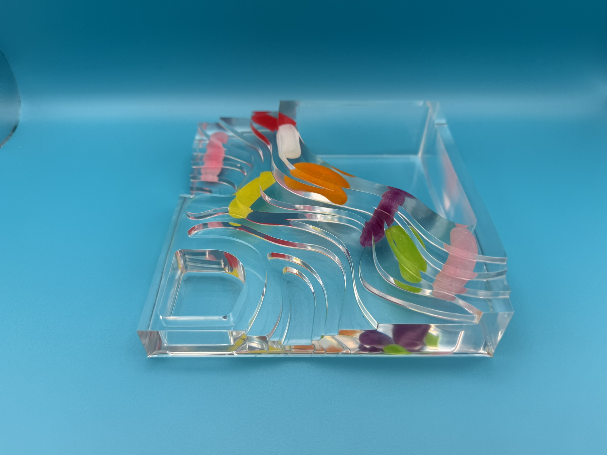 「レジンの庭 - 彩（いろどり）」レジアート　テーブル庭園